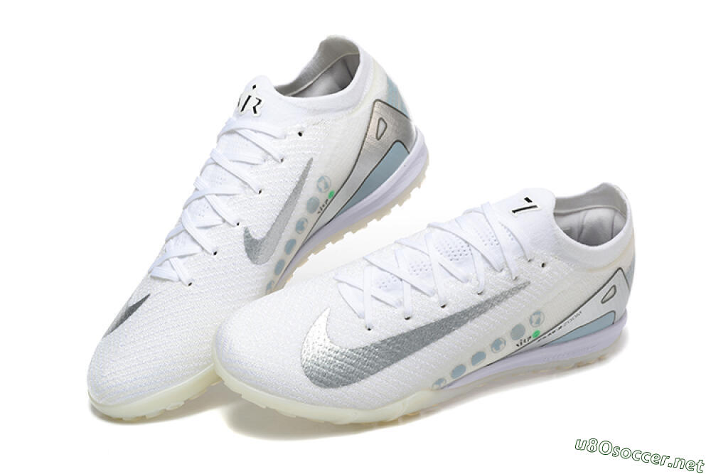 Men's Nike Air Zoom Mercurial Vapor 16 Elite TF Football Shoes - Beige/Silver/White 6