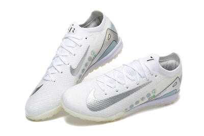 Men's Nike Air Zoom Mercurial Vapor 16 Elite TF Football Shoes - Beige/Silver/White