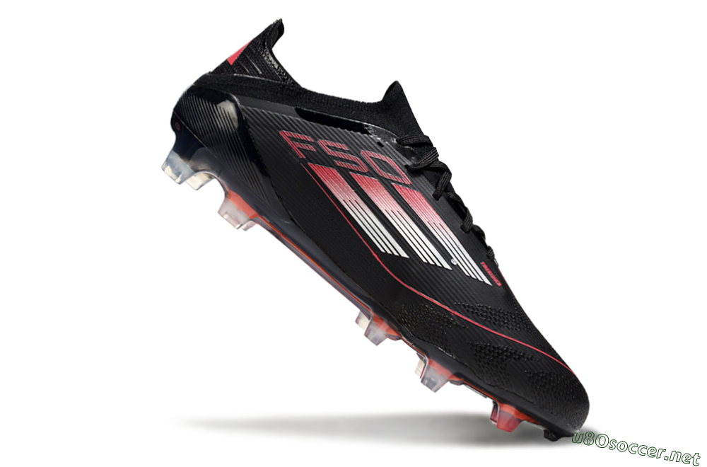 Men's Adidas F50 Elite FG Football Boots - Black/Silver/Red 4