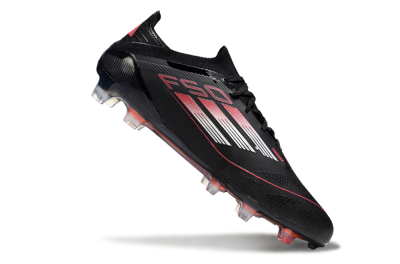 Men's Adidas F50 Elite FG Football Boots - Black/Silver/Red