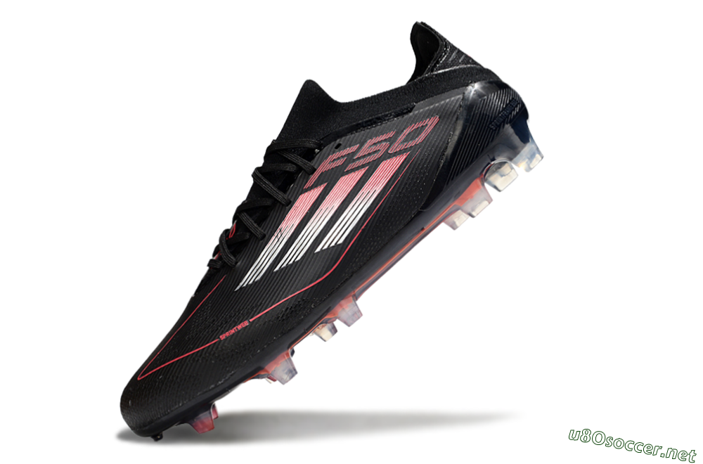Men's Adidas F50 Elite FG Football Boots - Black/Silver/Red 5