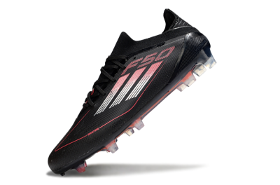 Men's Adidas F50 Elite FG Football Boots - Black/Silver/Red