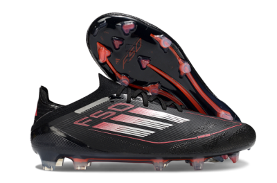 Men's Adidas F50 Elite FG Football Boots - Black/Silver/Red
