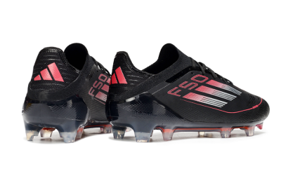 Men's Adidas F50 Elite FG Football Boots - Black/Silver/Red
