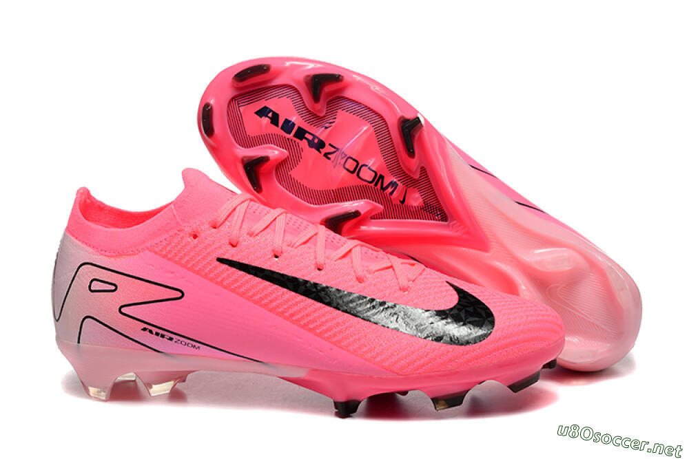 Men's Nike Air Zoom Mercurial Vapor 16 Elite FG Football Boots - Pink/Black 2