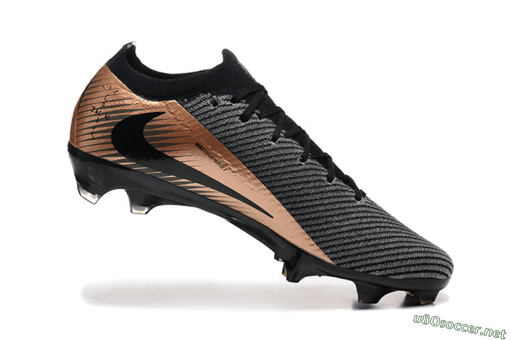 Men's Nike Air Zoom Mercurial Vapor 16 Elite FG Football Boots - Grey/Black/Gold 7