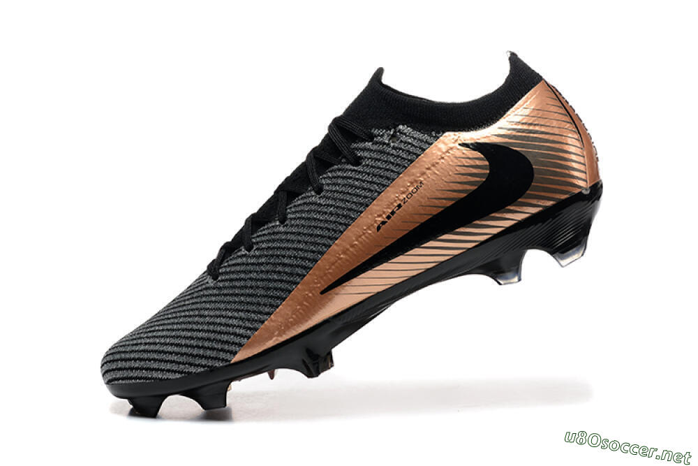 Men's Nike Air Zoom Mercurial Vapor 16 Elite FG Football Boots - Grey/Black/Gold 8