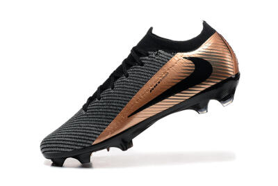 Men's Nike Air Zoom Mercurial Vapor 16 Elite FG Football Boots - Grey/Black/Gold