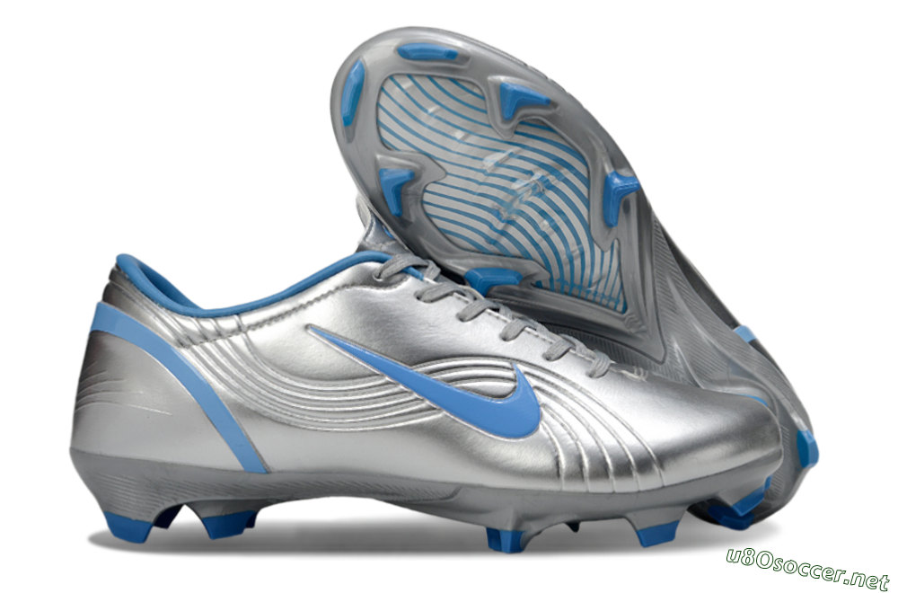 Men's Nike Mercurial Vapor 1 Elite FG Football Boots - Silver/Blue 2
