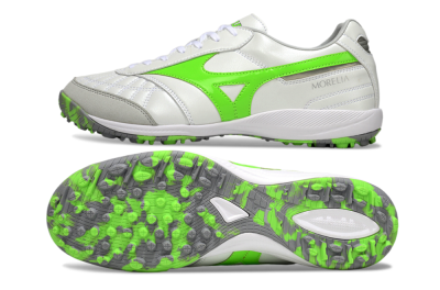 Men's Mizuno Morelia Neo 4 TF Football Shoes - Beige/Grey/Yellow
