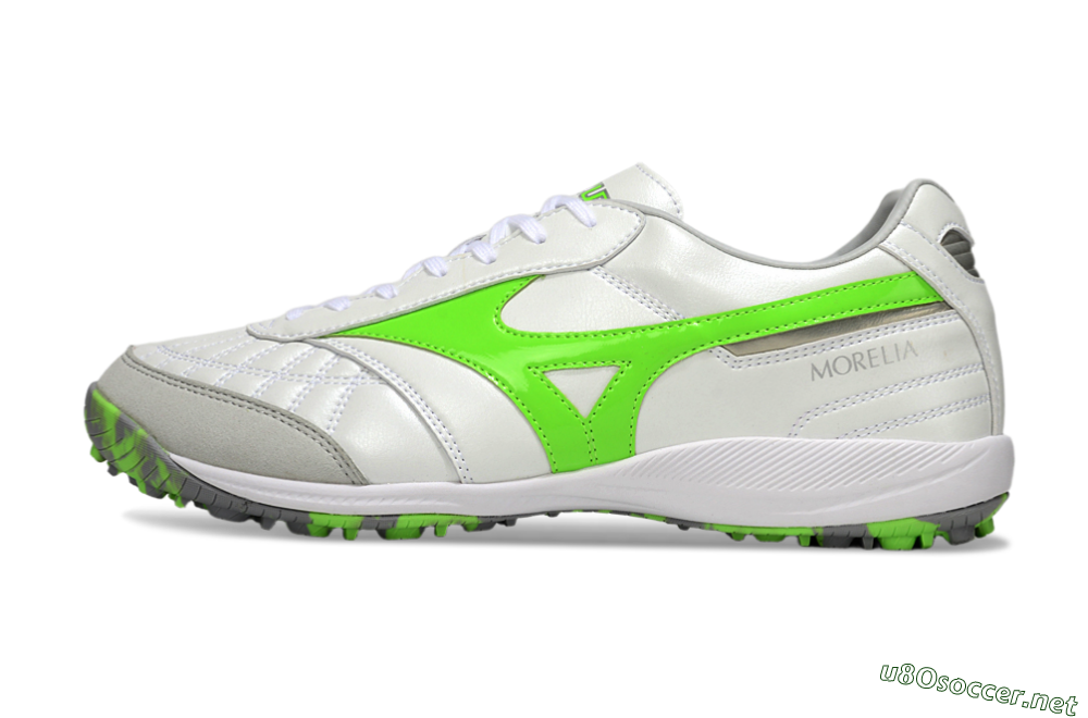 Men's Mizuno Morelia Neo 4 TF Football Shoes - Beige/Grey/Yellow 0