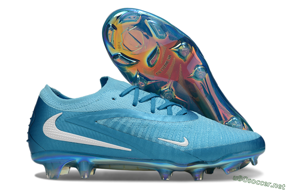 Men's Nike Phantom 6 Low Elite FG Football Boots - Jade/White/Gold 2