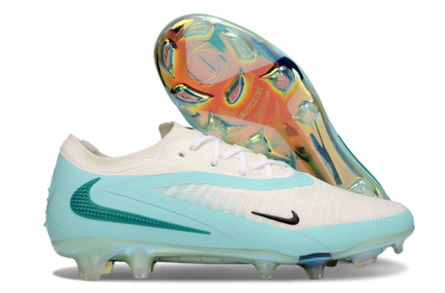 Men's Nike Phantom 6 Low Elite FG Football Boots - Beige/Jade/Gold