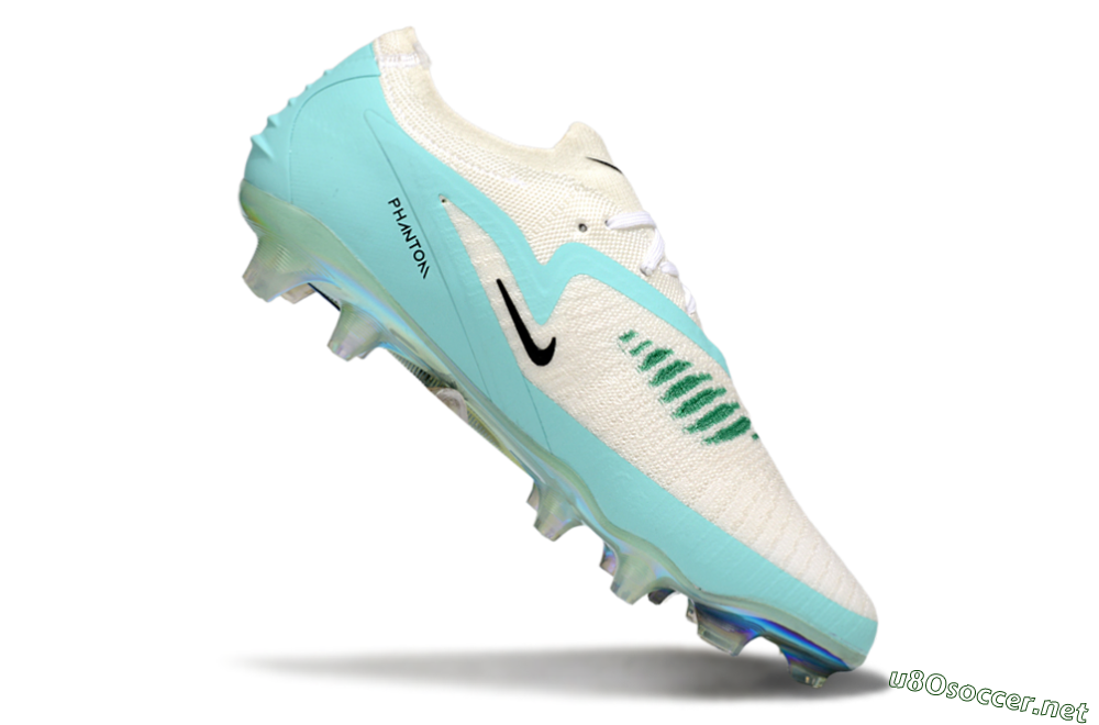 Men's Nike Phantom 6 Low Elite FG Football Boots - Beige/Jade/Gold 4