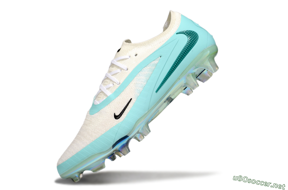 Men's Nike Phantom 6 Low Elite FG Football Boots - Beige/Jade/Gold 5