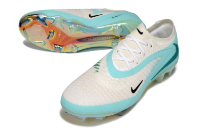 Men's Nike Phantom 6 Low Elite FG Football Boots - Beige/Jade/Gold