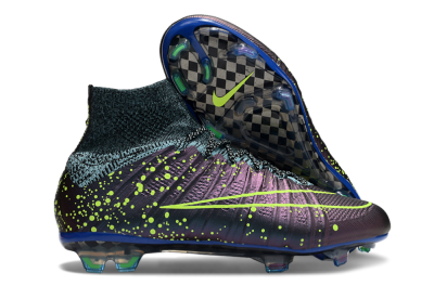 Men's Nike Mercurial Superfly 4 Elite FG Football Boots - Purple/Yellow/Blue