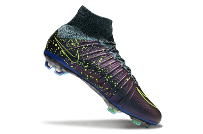 Men's Nike Mercurial Superfly 4 Elite FG Football Boots - Purple/Yellow/Blue