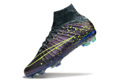 Men's Nike Mercurial Superfly 4 Elite FG Football Boots - Purple/Yellow/Blue