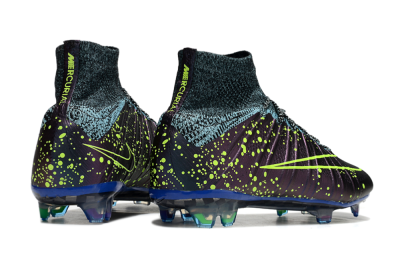 Men's Nike Mercurial Superfly 4 Elite FG Football Boots - Purple/Yellow/Blue