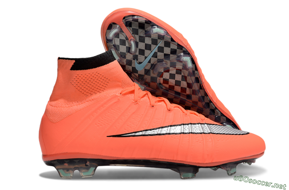 Men's Nike Mercurial Superfly 4 Elite FG Football Boots - Red/Silver/Black 2