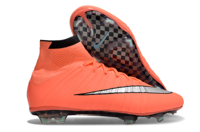 Men's Nike Mercurial Superfly 4 Elite FG Football Boots - Red/Silver/Black