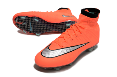 Men's Nike Mercurial Superfly 4 Elite FG Football Boots - Red/Silver/Black