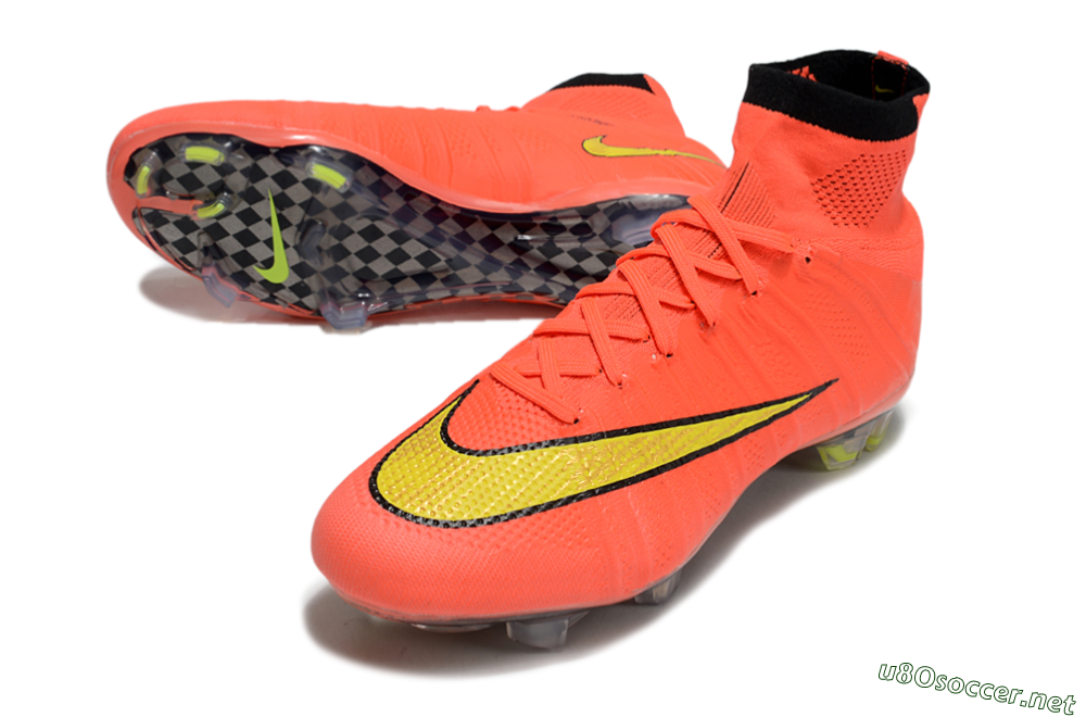 Men's Nike Mercurial Superfly 4 Elite FG Football Boots - Red/Black/Yellow 3