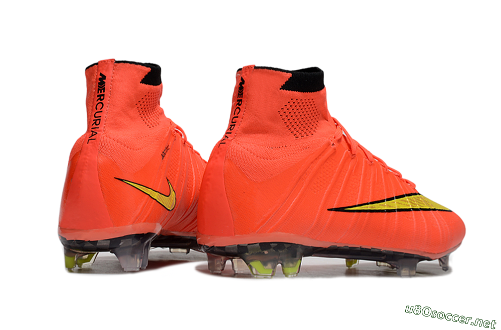 Men's Nike Mercurial Superfly 4 Elite FG Football Boots - Red/Black/Yellow 6