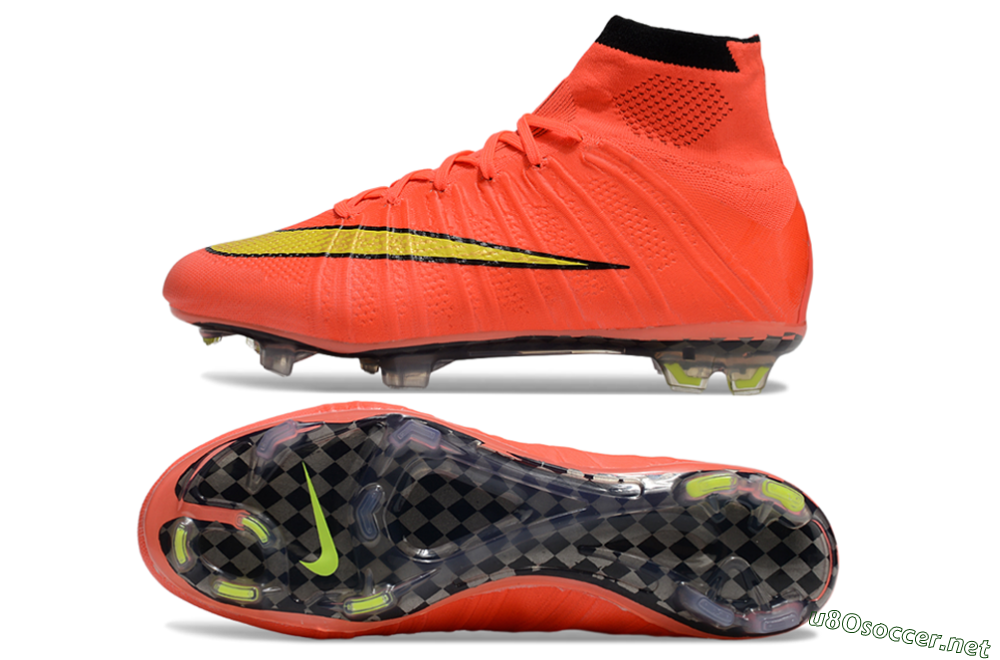 Men's Nike Mercurial Superfly 4 Elite FG Football Boots - Red/Black/Yellow 1