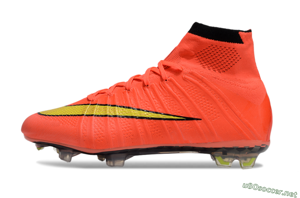 Men's Nike Mercurial Superfly 4 Elite FG Football Boots - Red/Black/Yellow 0