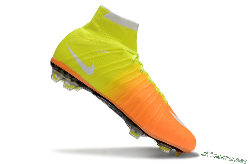 Men's Nike Mercurial Superfly 4 Elite FG Football Boots - Yellow/White/Orange 4