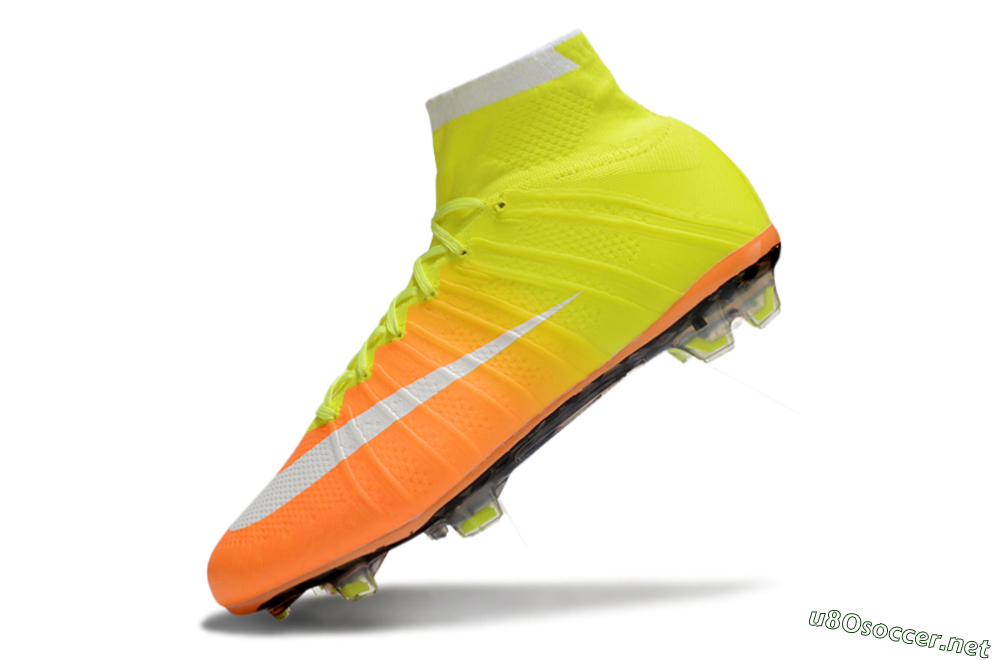 Men's Nike Mercurial Superfly 4 Elite FG Football Boots - Yellow/White/Orange 5