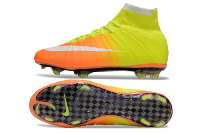 Men's Nike Mercurial Superfly 4 Elite FG Football Boots - Yellow/White/Orange