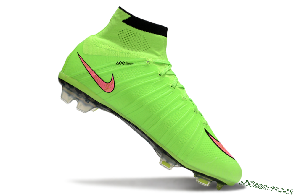 Men's Nike Mercurial Superfly 4 Elite FG Football Boots - Yellow/Black/Pink 4