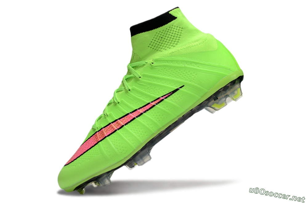 Men's Nike Mercurial Superfly 4 Elite FG Football Boots - Yellow/Black/Pink 5