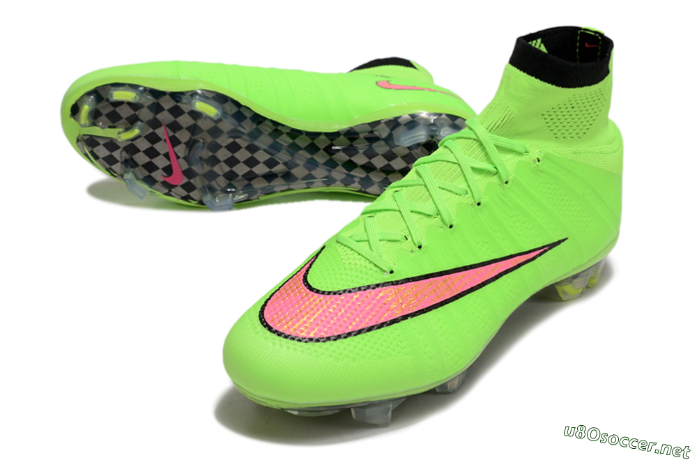 Men's Nike Mercurial Superfly 4 Elite FG Football Boots - Yellow/Black/Pink 3