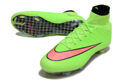Men's Nike Mercurial Superfly 4 Elite FG Football Boots - Yellow/Black/Pink