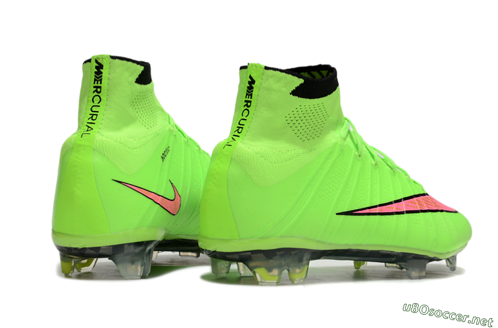 Men's Nike Mercurial Superfly 4 Elite FG Football Boots - Yellow/Black/Pink 6