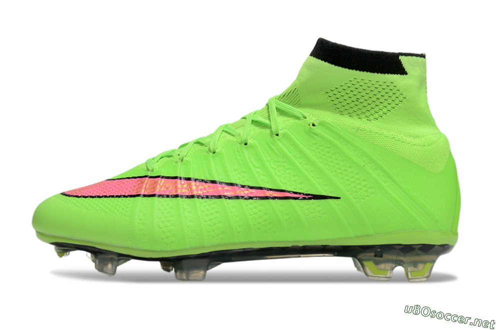 Men's Nike Mercurial Superfly 4 Elite FG Football Boots - Yellow/Black/Pink 0