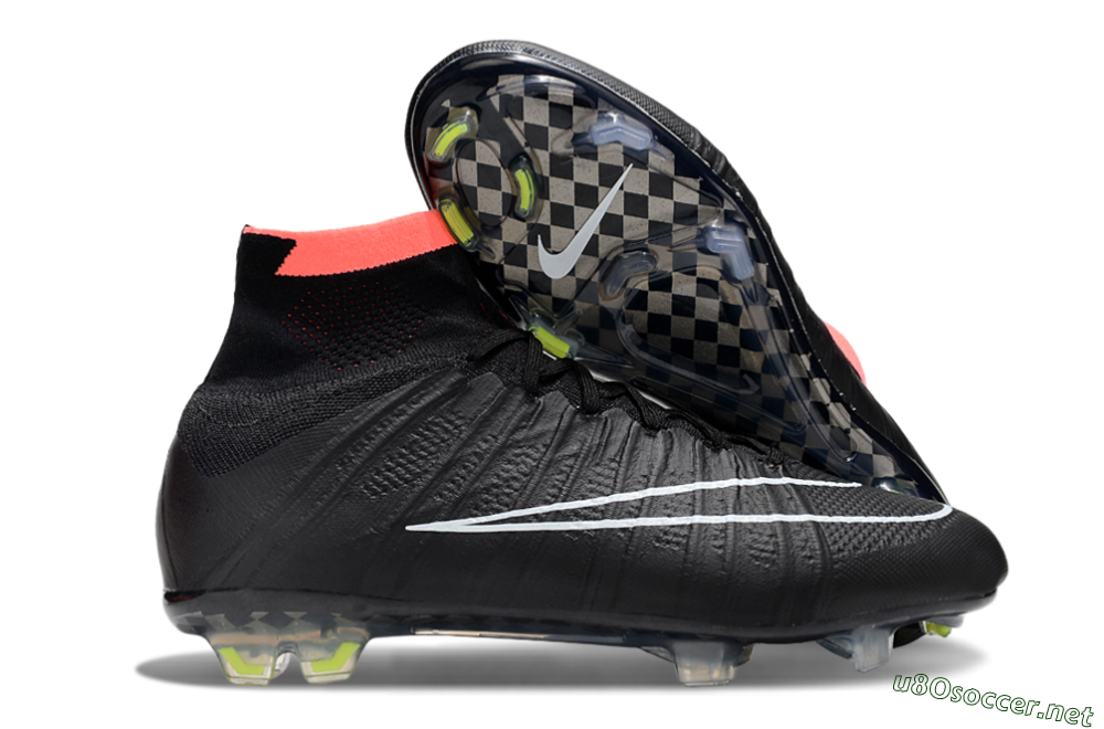 Men's Nike Mercurial Superfly 4 Elite FG Football Boots - Black/Pink/White 2