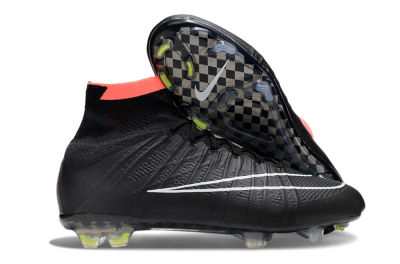 Men's Nike Mercurial Superfly 4 Elite FG Football Boots - Black/Pink/White