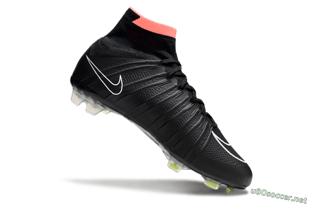 Men's Nike Mercurial Superfly 4 Elite FG Football Boots - Black/Pink/White 4