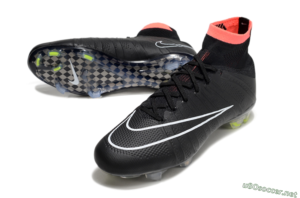 Men's Nike Mercurial Superfly 4 Elite FG Football Boots - Black/Pink/White 3
