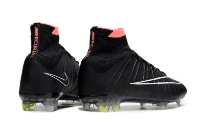 Men's Nike Mercurial Superfly 4 Elite FG Football Boots - Black/Pink/White