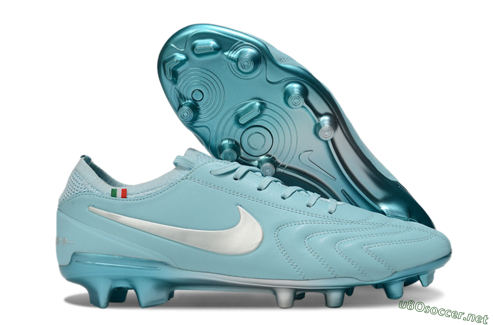 Men's Nike Tiempo Legend 10 Elite FG Football Boots - Jade/Silver 2
