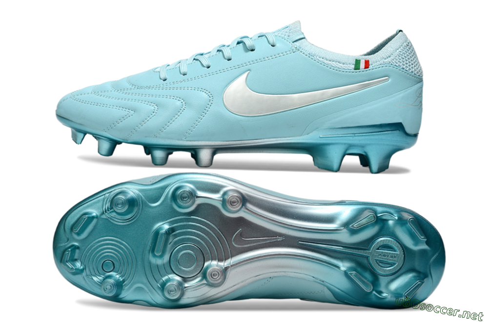 Men's Nike Tiempo Legend 10 Elite FG Football Boots - Jade/Silver 1