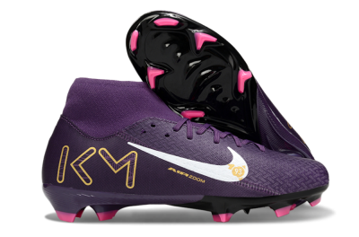 Men's Nike Air Zoom Mercurial Superfly 10 Elite FG Football Boots - Purple/White/Gold