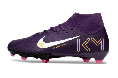 Men's Nike Air Zoom Mercurial Superfly 10 Elite FG Football Boots - Purple/White/Gold