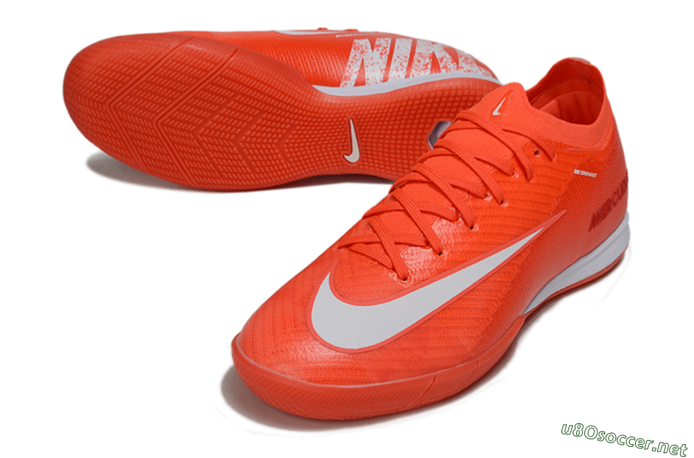 Men's Nike Air Zoom Mercurial Vapor 16 Elite IC Football Shoes - Red/White 3